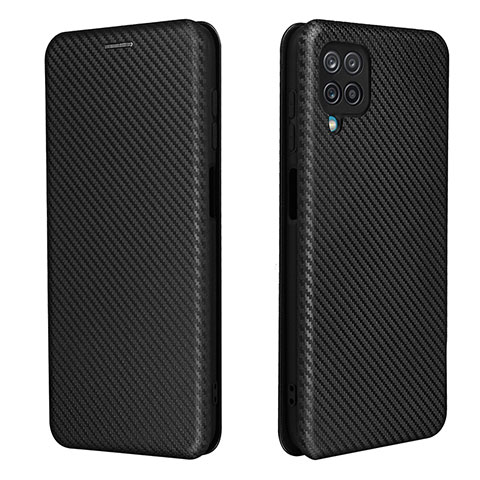 Coque Portefeuille Livre Cuir Etui Clapet L04Z pour Samsung Galaxy A12 Noir