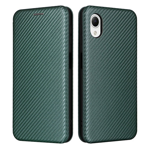 Coque Portefeuille Livre Cuir Etui Clapet L04Z pour Samsung Galaxy A23s Vert