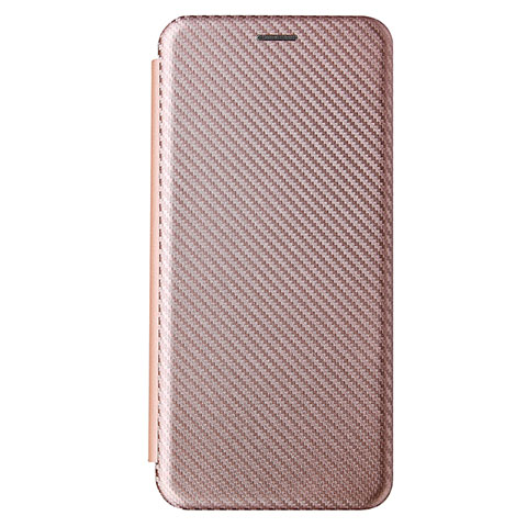 Coque Portefeuille Livre Cuir Etui Clapet L04Z pour Samsung Galaxy F62 5G Or Rose