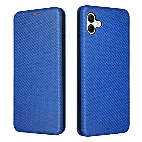 Coque Portefeuille Livre Cuir Etui Clapet L04Z pour Samsung Galaxy M04 Bleu