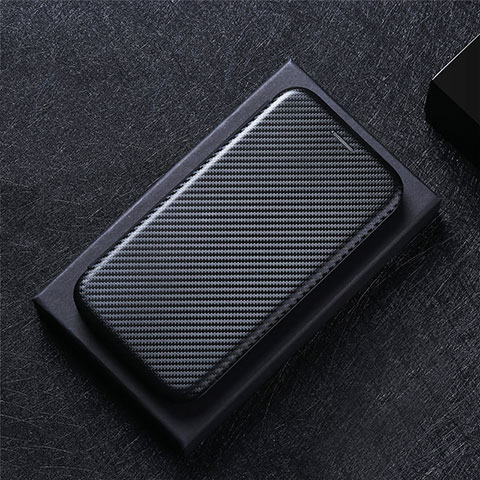 Coque Portefeuille Livre Cuir Etui Clapet L04Z pour Sharp Aquos R7s Noir