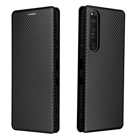 Coque Portefeuille Livre Cuir Etui Clapet L04Z pour Sony Xperia 1 III Noir