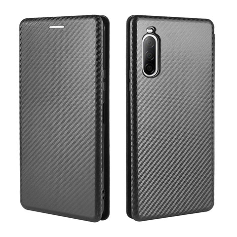 Coque Portefeuille Livre Cuir Etui Clapet L04Z pour Sony Xperia 10 II Noir