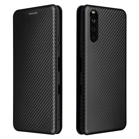 Coque Portefeuille Livre Cuir Etui Clapet L04Z pour Sony Xperia 10 III Lite Noir