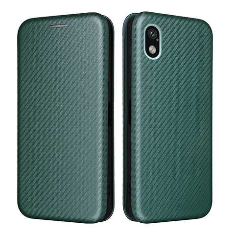 Coque Portefeuille Livre Cuir Etui Clapet L04Z pour Sony Xperia Ace III SOG08 Vert