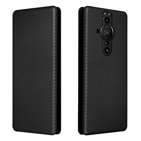 Coque Portefeuille Livre Cuir Etui Clapet L04Z pour Sony Xperia PRO-I Noir