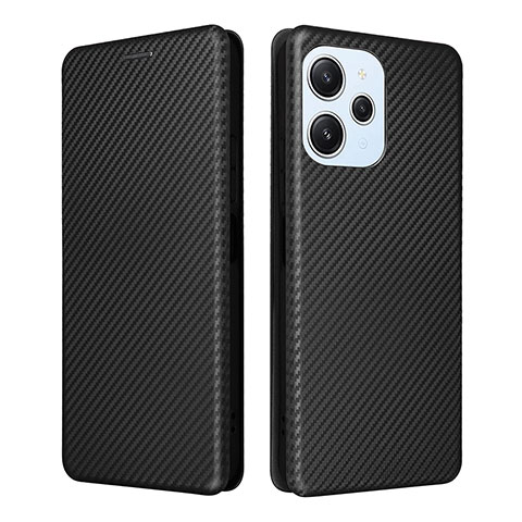 Coque Portefeuille Livre Cuir Etui Clapet L04Z pour Xiaomi Poco M6 Pro 5G Noir