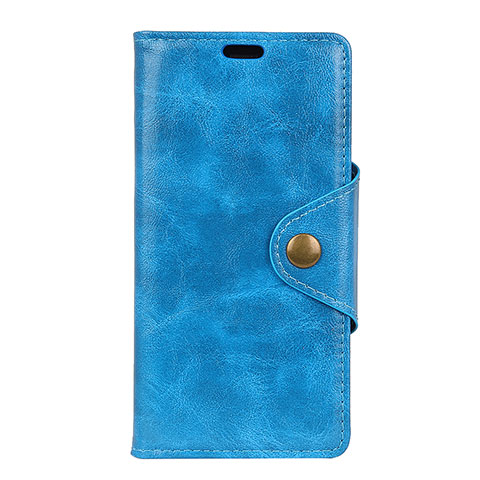 Coque Portefeuille Livre Cuir Etui Clapet L05 pour Alcatel 5V Bleu