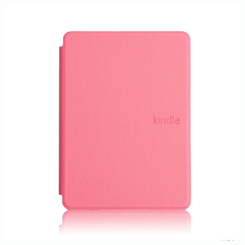 Coque Portefeuille Livre Cuir Etui Clapet L05 pour Amazon Kindle Paperwhite 6 inch Rose