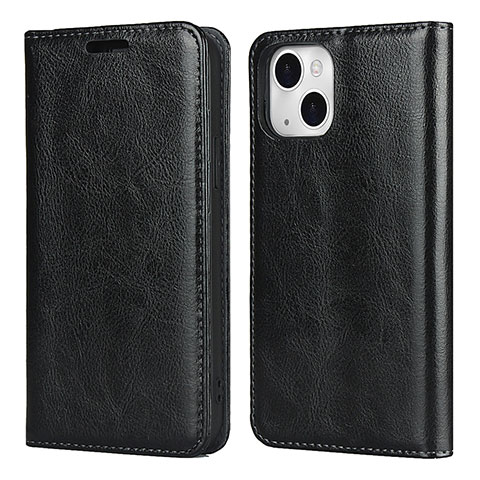 Coque Portefeuille Livre Cuir Etui Clapet L05 pour Apple iPhone 13 Mini Noir