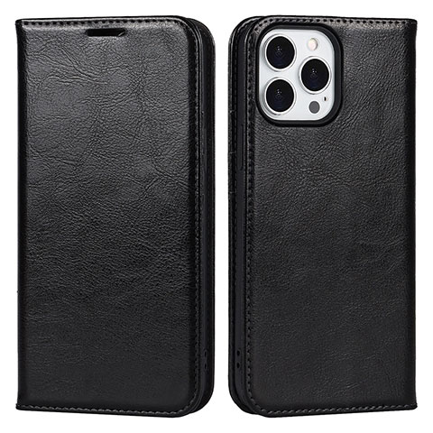 Coque Portefeuille Livre Cuir Etui Clapet L05 pour Apple iPhone 13 Pro Max Noir