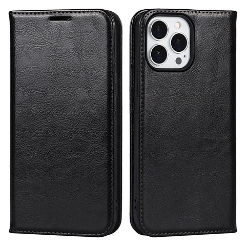 Coque Portefeuille Livre Cuir Etui Clapet L05 pour Apple iPhone 14 Pro Noir