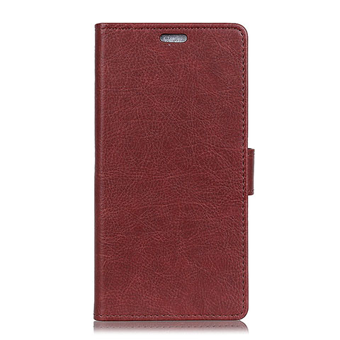 Coque Portefeuille Livre Cuir Etui Clapet L05 pour Asus Zenfone Max Plus M1 ZB570TL Marron