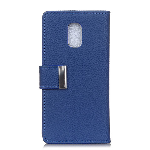 Coque Portefeuille Livre Cuir Etui Clapet L05 pour Asus ZenFone V Live Bleu