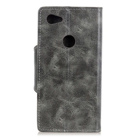 Coque Portefeuille Livre Cuir Etui Clapet L05 pour Google Pixel 3a XL Gris