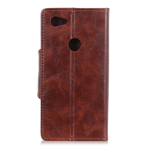 Coque Portefeuille Livre Cuir Etui Clapet L05 pour Google Pixel 3a XL Marron