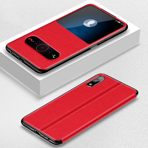 Coque Portefeuille Livre Cuir Etui Clapet L05 pour Huawei Honor 9X Rouge