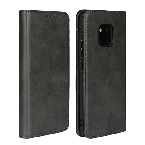 Coque Portefeuille Livre Cuir Etui Clapet L05 pour Huawei Mate 20 Pro Noir