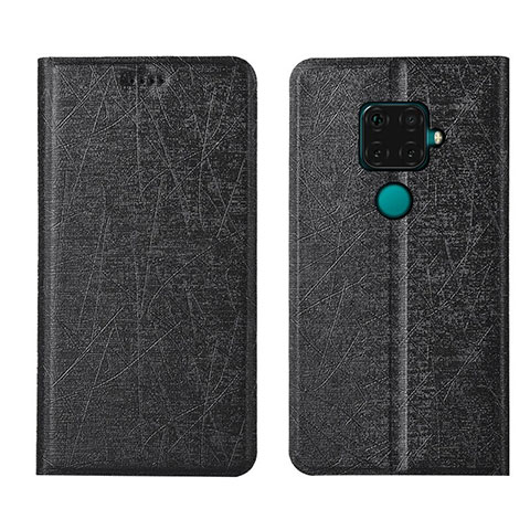 Coque Portefeuille Livre Cuir Etui Clapet L05 pour Huawei Mate 30 Lite Noir