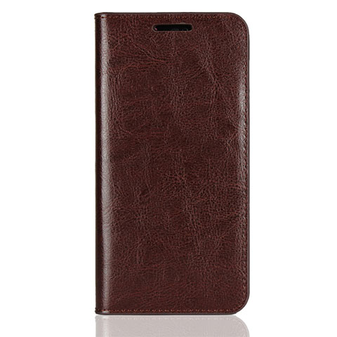 Coque Portefeuille Livre Cuir Etui Clapet L05 pour Huawei Nova 3e Marron