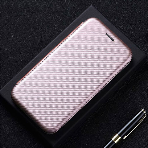 Coque Portefeuille Livre Cuir Etui Clapet L05 pour Huawei Nova 8 5G Or Rose