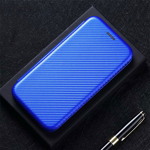 Coque Portefeuille Livre Cuir Etui Clapet L05 pour Huawei Nova 8 Pro 5G Bleu