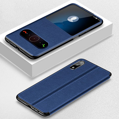 Coque Portefeuille Livre Cuir Etui Clapet L05 pour Huawei P Smart Z (2019) Bleu