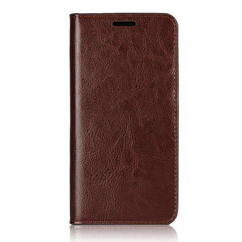 Coque Portefeuille Livre Cuir Etui Clapet L05 pour Huawei P20 Marron