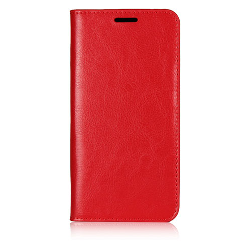 Coque Portefeuille Livre Cuir Etui Clapet L05 pour Huawei P20 Rouge