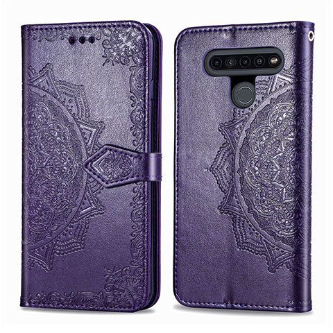 Coque Portefeuille Livre Cuir Etui Clapet L05 pour LG K41S Violet