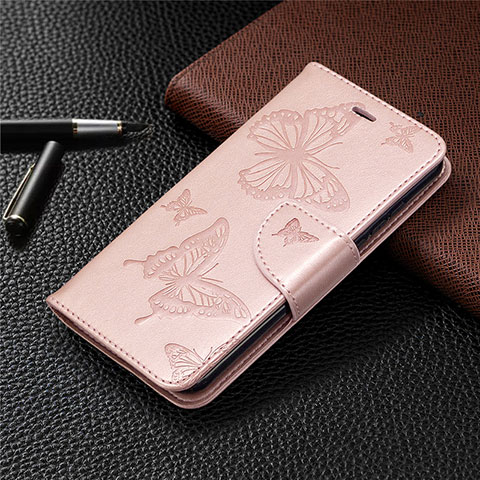 Coque Portefeuille Livre Cuir Etui Clapet L05 pour Nokia 1.3 Or Rose