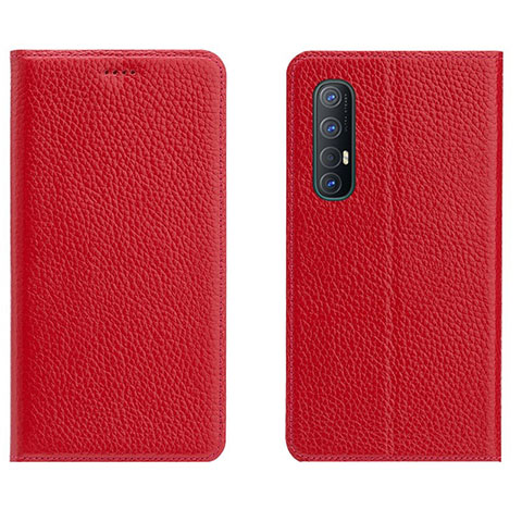 Coque Portefeuille Livre Cuir Etui Clapet L05 pour Oppo Find X2 Neo Rouge