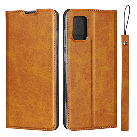 Coque Portefeuille Livre Cuir Etui Clapet L05 pour Samsung Galaxy A71 5G Orange