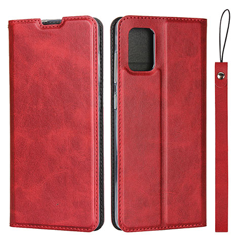 Coque Portefeuille Livre Cuir Etui Clapet L05 pour Samsung Galaxy A71 5G Rouge