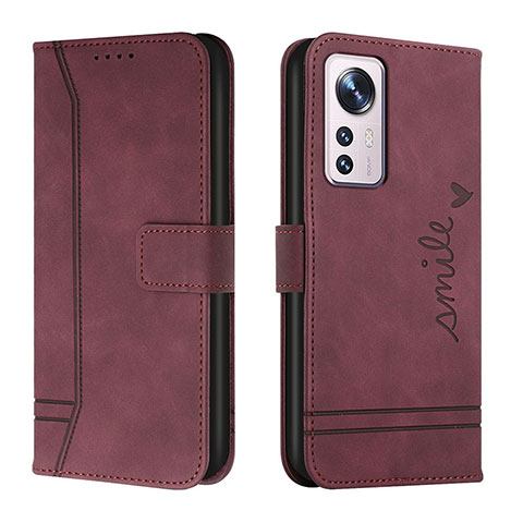 Coque Portefeuille Livre Cuir Etui Clapet L05 pour Xiaomi Mi 12 Pro 5G Rouge