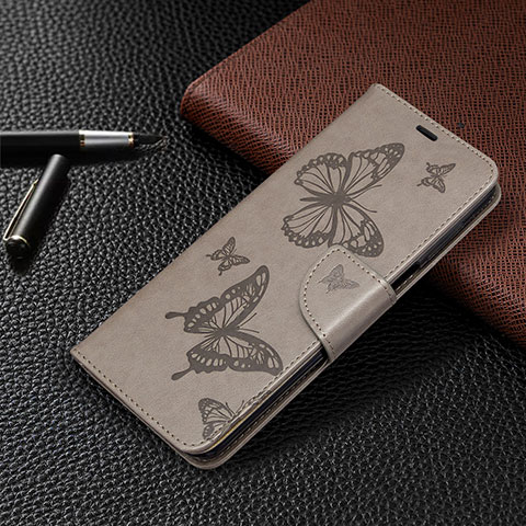 Coque Portefeuille Livre Cuir Etui Clapet L05 pour Xiaomi Poco M2 Pro Gris