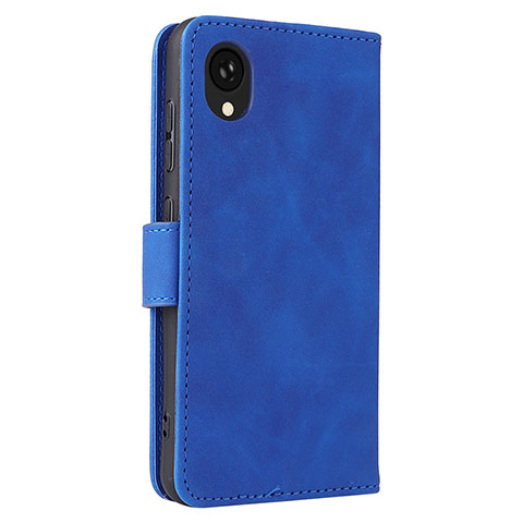 Coque Portefeuille Livre Cuir Etui Clapet L05Z pour Samsung Galaxy A22 5G SC-56B Bleu