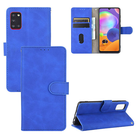 Coque Portefeuille Livre Cuir Etui Clapet L05Z pour Samsung Galaxy A31 Bleu