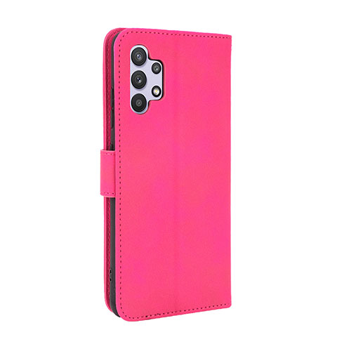 Coque Portefeuille Livre Cuir Etui Clapet L05Z pour Samsung Galaxy A32 4G Rose Rouge