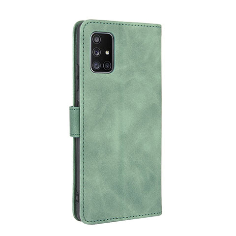 Coque Portefeuille Livre Cuir Etui Clapet L05Z pour Samsung Galaxy A51 4G Vert