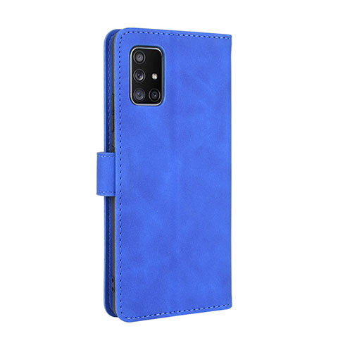 Coque Portefeuille Livre Cuir Etui Clapet L05Z pour Samsung Galaxy M40S Bleu