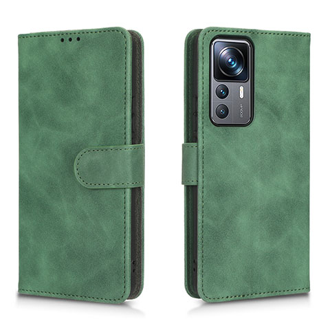 Coque Portefeuille Livre Cuir Etui Clapet L05Z pour Xiaomi Mi 12T Pro 5G Vert