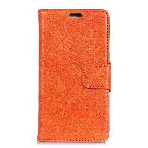 Coque Portefeuille Livre Cuir Etui Clapet L06 pour Alcatel 1X (2019) Orange