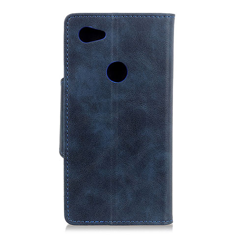 Coque Portefeuille Livre Cuir Etui Clapet L06 pour Google Pixel 3a XL Bleu