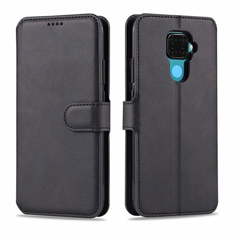 Coque Portefeuille Livre Cuir Etui Clapet L06 pour Huawei Mate 30 Lite Noir