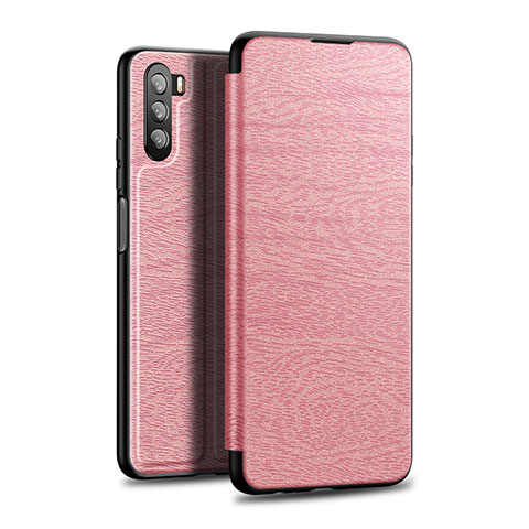 Coque Portefeuille Livre Cuir Etui Clapet L06 pour Huawei Mate 40 Lite 5G Or Rose