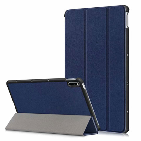 Coque Portefeuille Livre Cuir Etui Clapet L06 pour Huawei MatePad 5G 10.4 Bleu