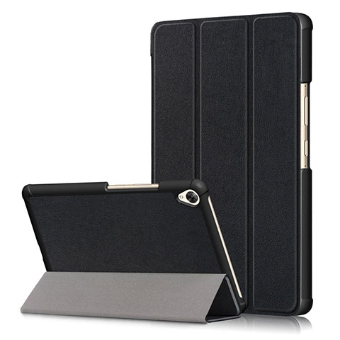 Coque Portefeuille Livre Cuir Etui Clapet L06 pour Huawei MediaPad M6 8.4 Noir