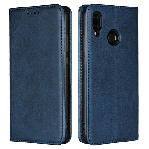 Coque Portefeuille Livre Cuir Etui Clapet L06 pour Huawei Nova 3e Bleu