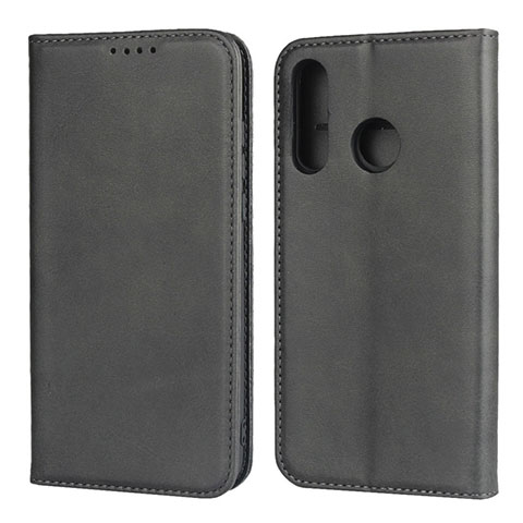 Coque Portefeuille Livre Cuir Etui Clapet L06 pour Huawei P30 Lite Noir